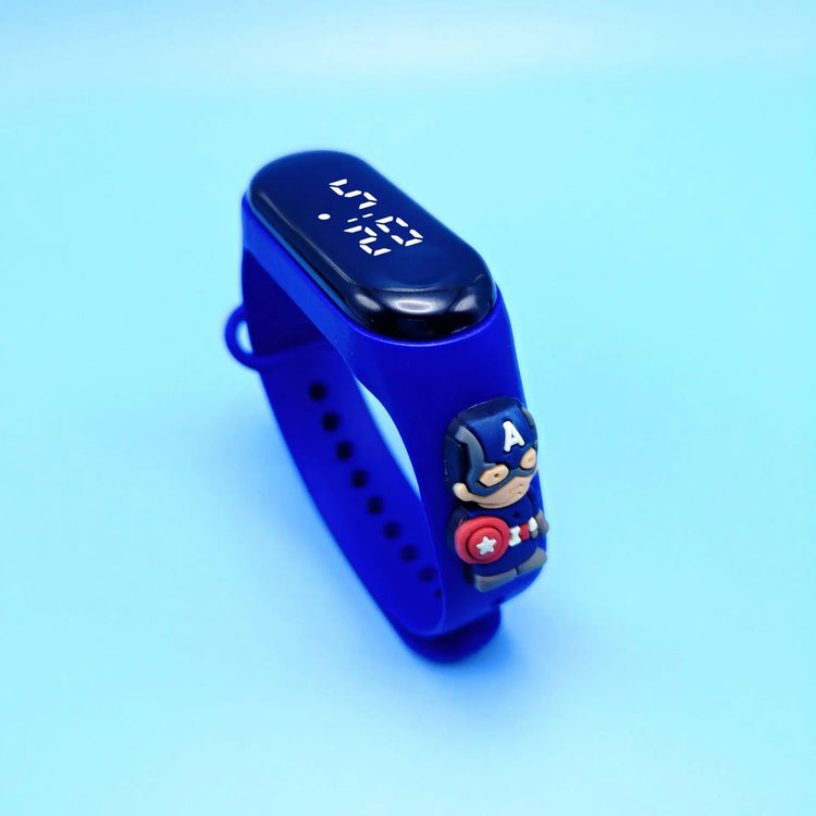Digital LED Display Cartoon Fashion Kids Watch Inspirational Watches