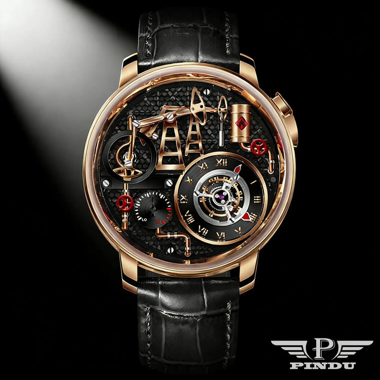 Button Oil Pump Swiss Quartz 762 Movement Sapphire - Inspirational Watches