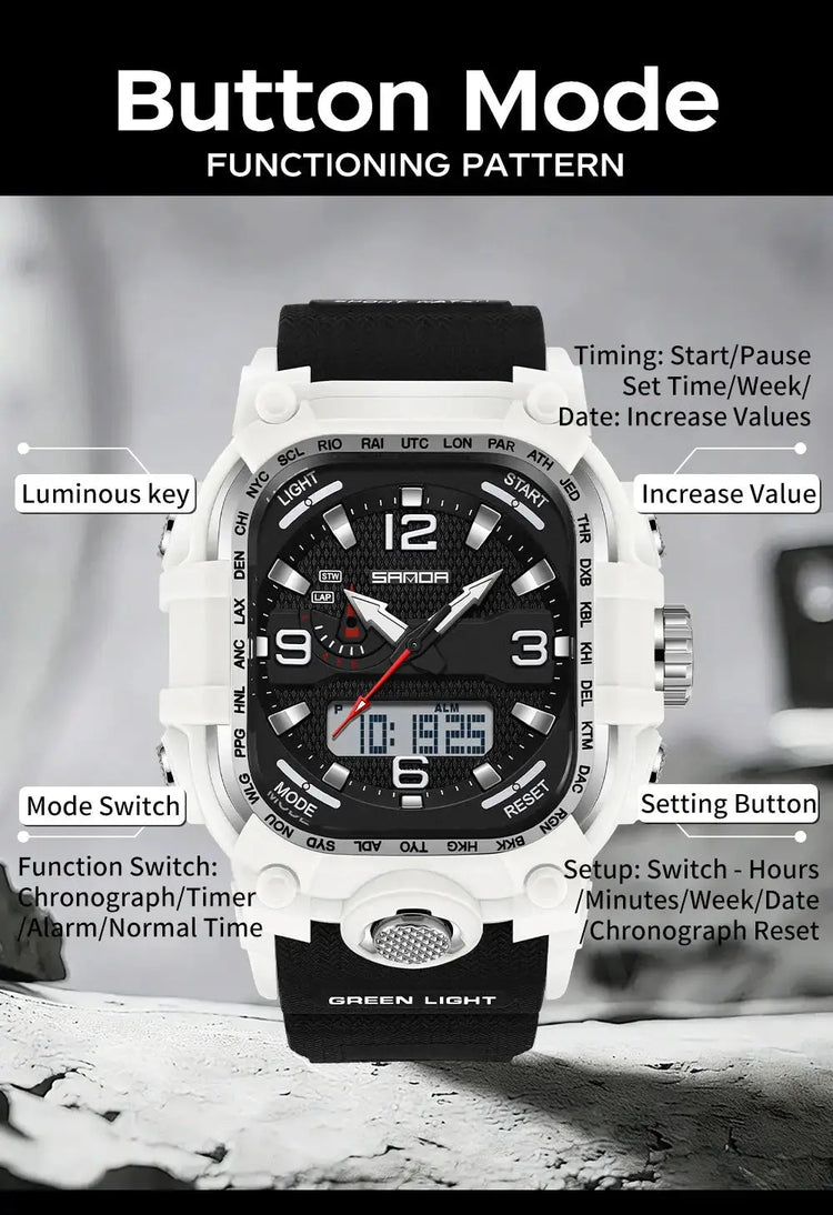 Multi functions Sports Wristwatch Inspirational Watches