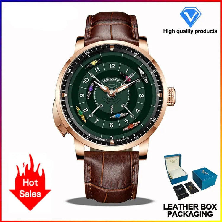 Horse Gambling Full Automatic Mechanical Inspirational Watches