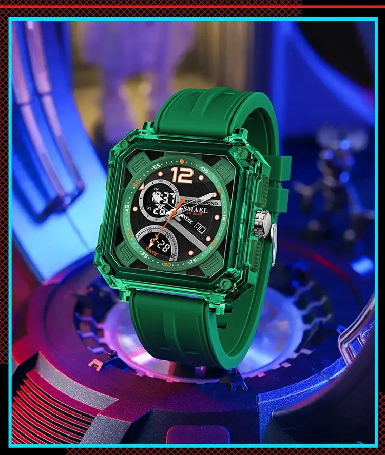 Military Watches Men Watch 2025 New 50M Waterproof Wristwatch Stopwatch Alarm LED Light Digital Watches 8121 Men&