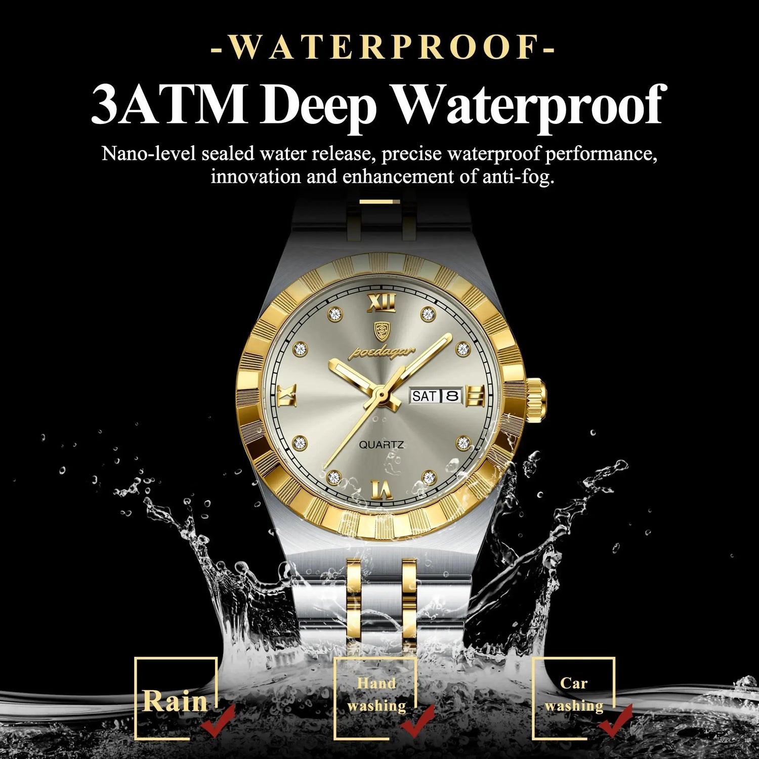 Ladies Luminous Waterproof Watch Inspirational Watches