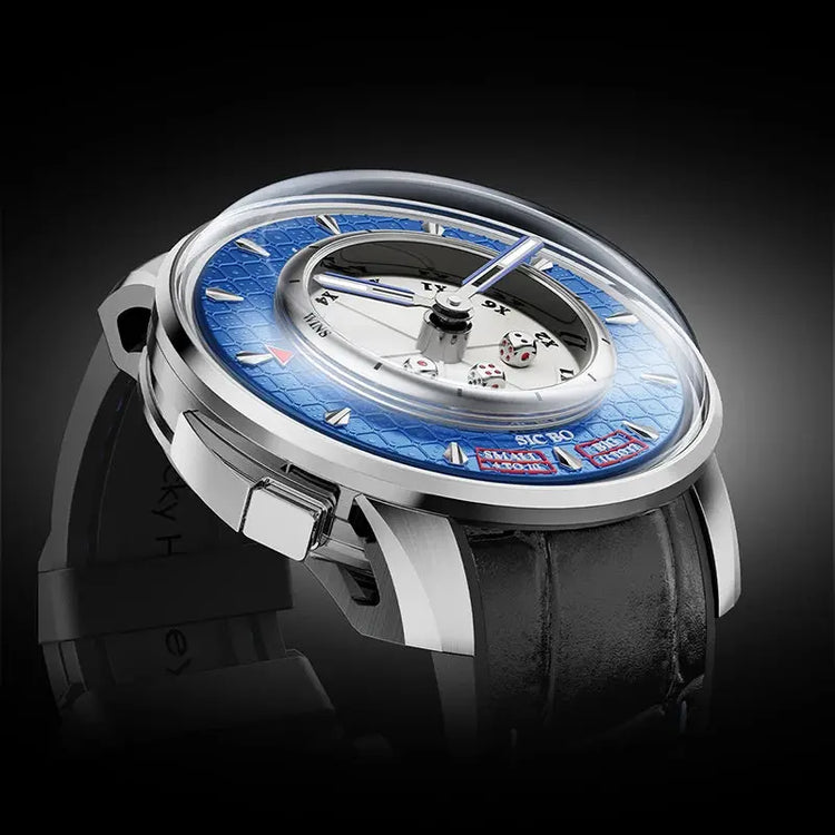 Dice game Automatic Mechanical 2.5MM Micro-carving Cambered Inspirational Watches