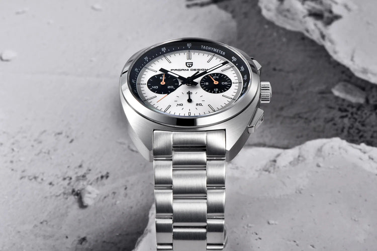 Luxury 40mm Stainless Steel Sports Watch with Chronograph - Inspirational Watches