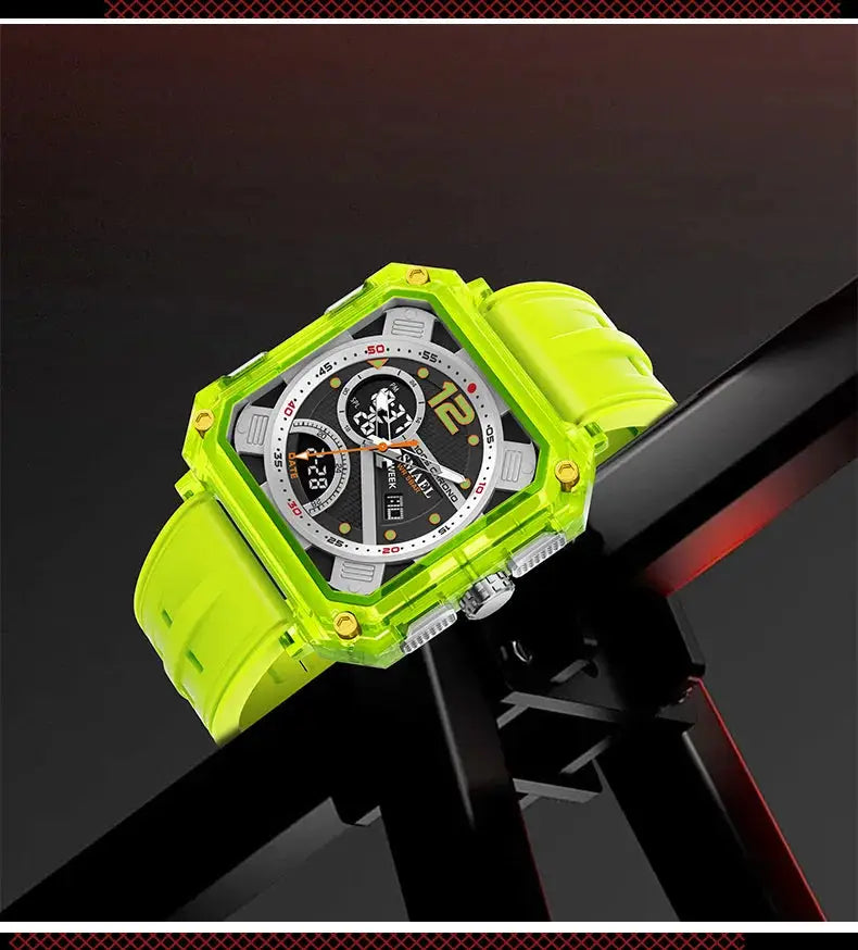 Military Watches Men Watch 2025 New 50M Waterproof Wristwatch Stopwatch Alarm LED Light Digital Watches 8121 Men&