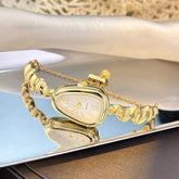 Elegant Snake-Shape Ladies Quartz Watch Trendy European And American Style Commute Luxury Roman Numeral Classy Fashion Accessory Inspirational Watches