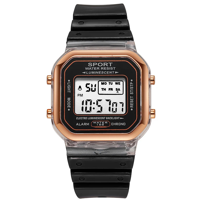 Multifunctional LED Digital Kids Sports Watch Inspirational Watches