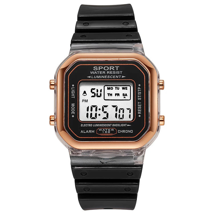 Multifunctional LED Digital Kids Sports Watch Inspirational Watches