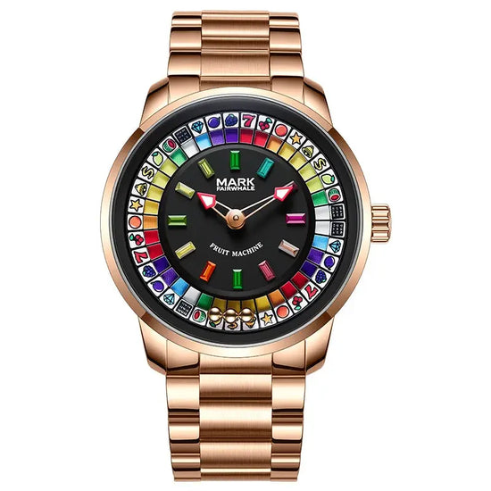 Mark Fairwhale New Quartz Watch For Men Fruit Rotating Dial Wristwatch Luxury Waterproof  Clock Man Fashion Watch 2026 Top Brand Inspirational Watches