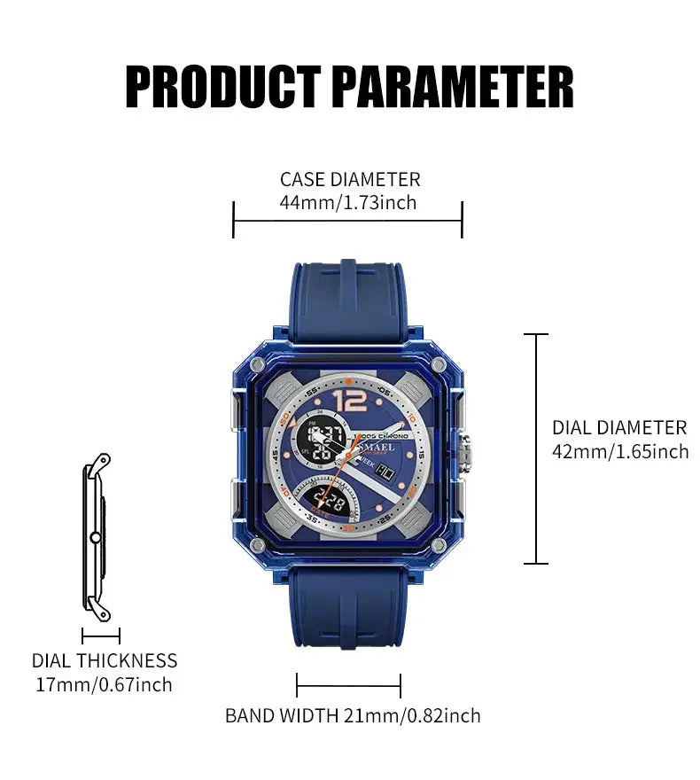 Military Watches Men Watch 2025 New 50M Waterproof Wristwatch Stopwatch Alarm LED Light Digital Watches 8121 Men&