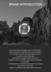 Curvature Engine Star Ship Automatic Super Luminous Blue Nightlight Automatic Inspirational Watches