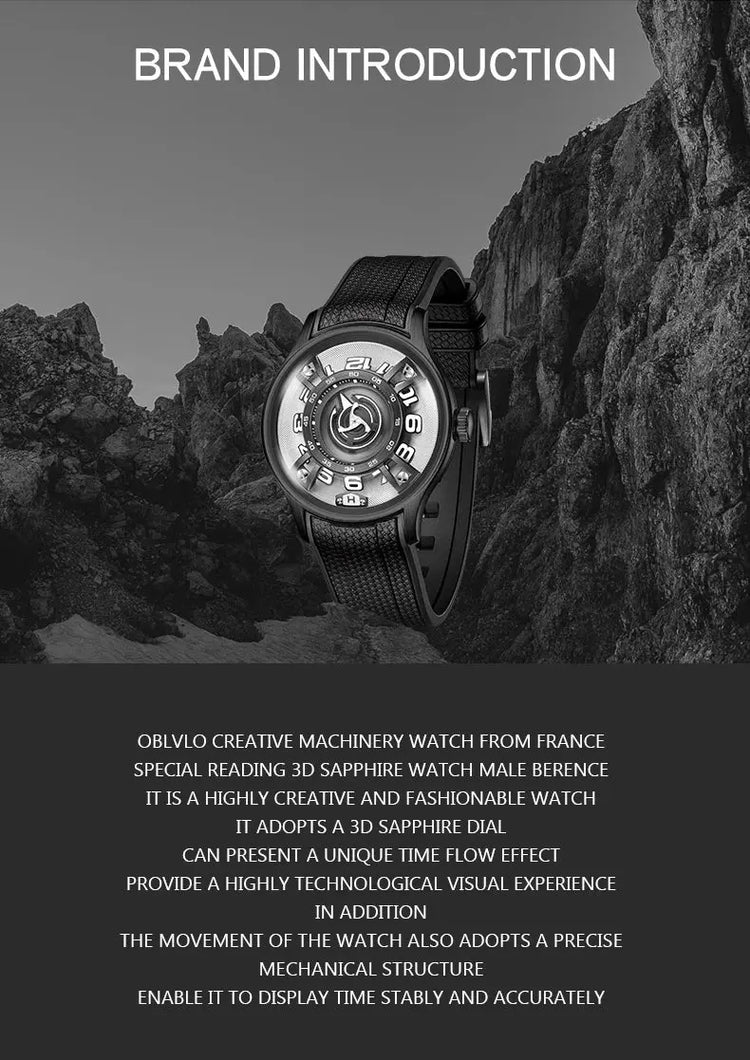Curvature Engine Star Ship Automatic Super Luminous Blue Nightlight Automatic Inspirational Watches