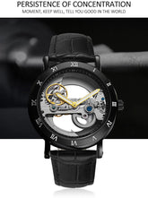 Mechanical Wristwatches Watches for Man Watches Golden Bridge Skeleton Automatic Mechanical Mens Watch reloj hombre montre homme Inspirational Watches