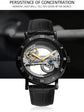 Skeleton Automatic Mechanical Wristwatch Inspirational Watches