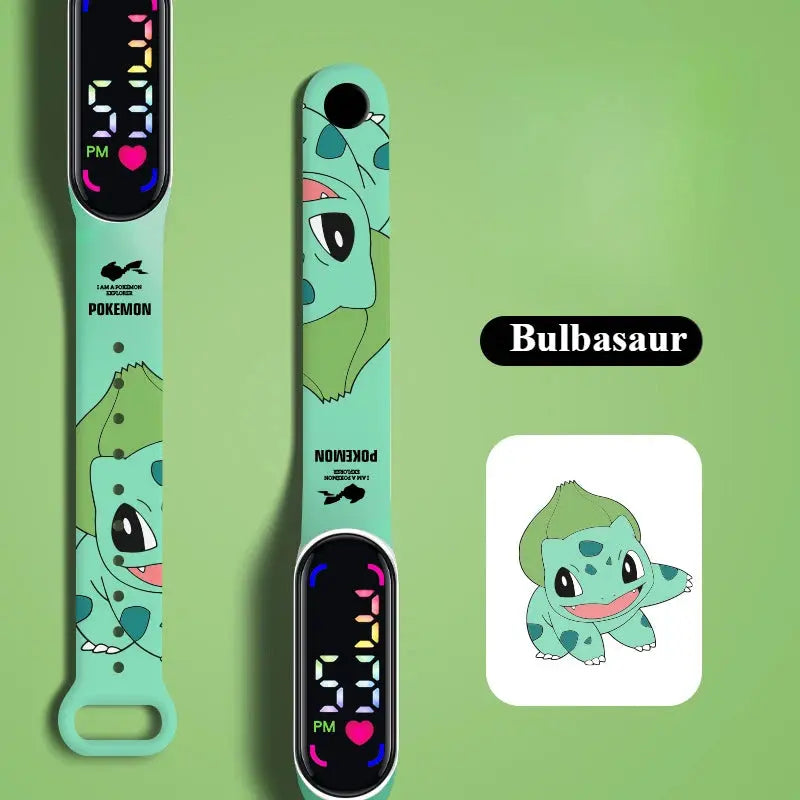 Pokemon LED Digital Waterproof Watch for Kids Inspirational Watches
