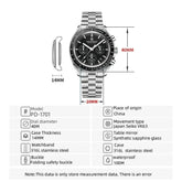 Luxury Business Mens Watches Chronograph AR Sapphire Mirror Waterproof - Inspirational Watches