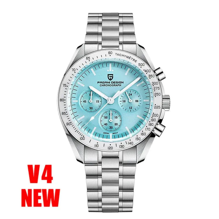 Luxury Business Mens Watches Chronograph AR Sapphire Mirror Waterproof - Inspirational Watches