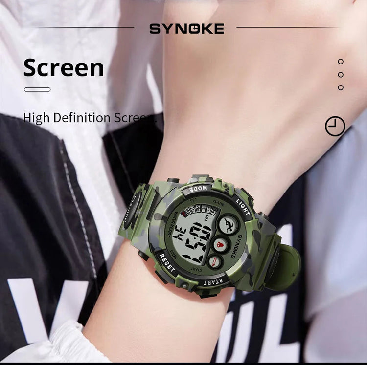 50M Waterproof Luminous LED Digital for Kids Watch Inspirational Watches