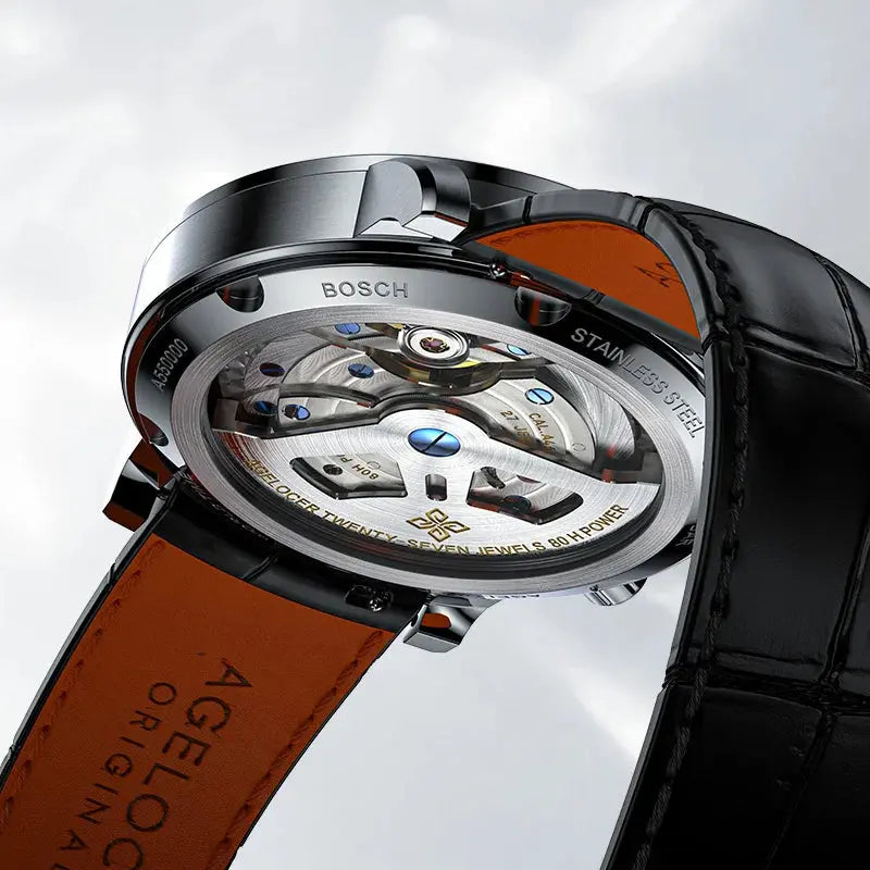 World Time Luxury Business Formal Automatic Mechanical Inspirational Watches