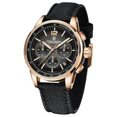 Chronograph Japan Vk63 Sport Quartz Wristwatch Sapphire Date 100m Waterproof - Inspirational Watches