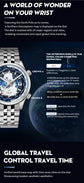 World Time Original Automatic Mechanical High Quality Sapphire Inspirational Watches