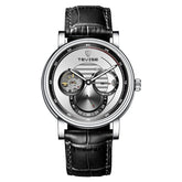 Automatic Mechanical Skeleton Watch Leather Strap Inspirational Watches