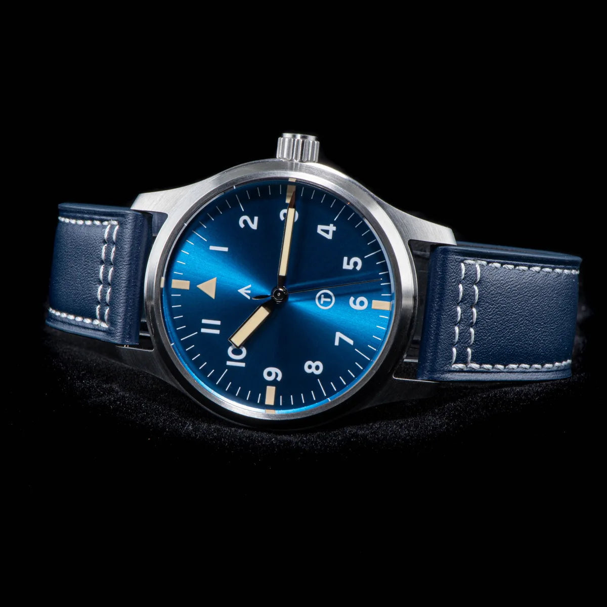 SEESTERN Watch Automatic Mechanical Wristwatches NH35 Movement Military Full Luminous Sapphire Crystal Waterproof Army Air Force Inspirational Watches