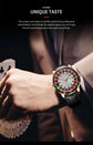 Design Automatic Mechanical Watch Movement Rotating Dial Roulette Watch - Inspirational Watches