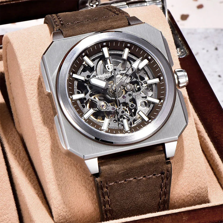 PAGANI DESIGN New Hollowed Men Mechanical Watch Top Brand Sapphire Glass Clock Classic Luxury Waterproof Automatic Men&