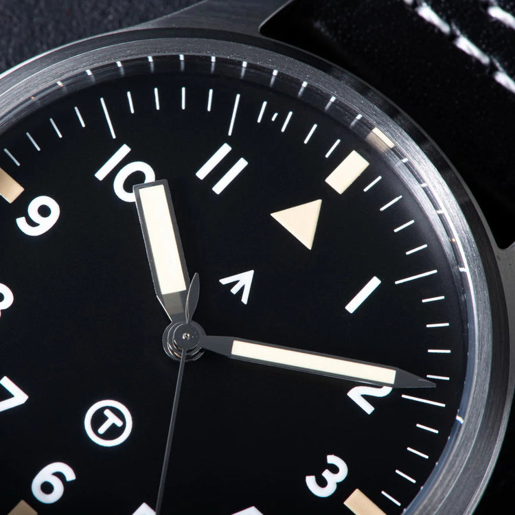 SEESTERN Watch Automatic Mechanical Wristwatches NH35 Movement Military Full Luminous Sapphire Crystal Waterproof Army Air Force Inspirational Watches