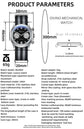 Multifunction Chronograph Luxury Watch For Men 100M Waterproof Inspirational Watches