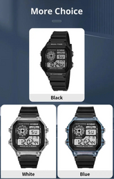 Digital Sports Luminous Multifunction Waterproof watch Inspirational Watches