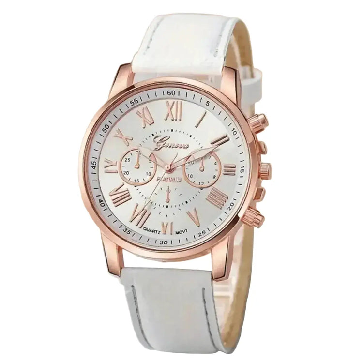 Stylish Women Watch Roman Numerals Three Eye Six Pin Inspirational Watches