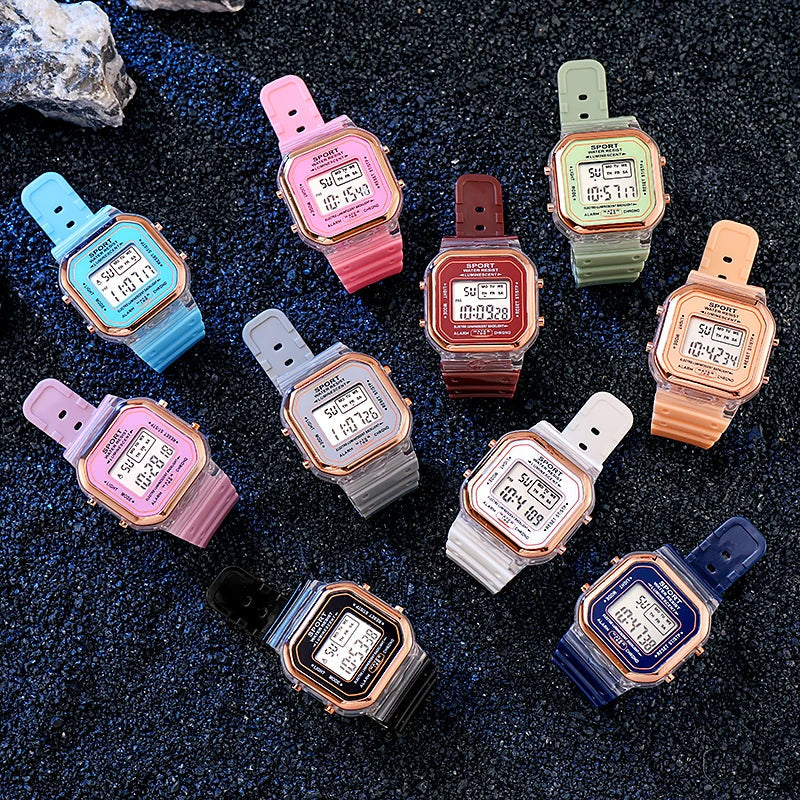 Multifunctional LED Digital Kids Sports Watch Inspirational Watches