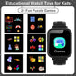 24 Games Kids Music Play Pedometer Tracker Time Display Video Audio Record Torch Smartwatch Inspirational Watches