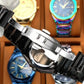 Geometric Stainless Steel Quartz Watch