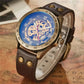 Retro Skeleton Automatic Watch – Vintage Mechanical Design