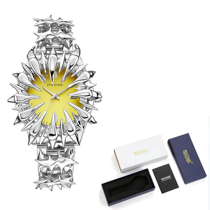 Special-shaped lightning dragon scale spike soldering watch design heavy industry trend Y2K Watches Quirky Quartz Wristwatches Inspirational Watches
