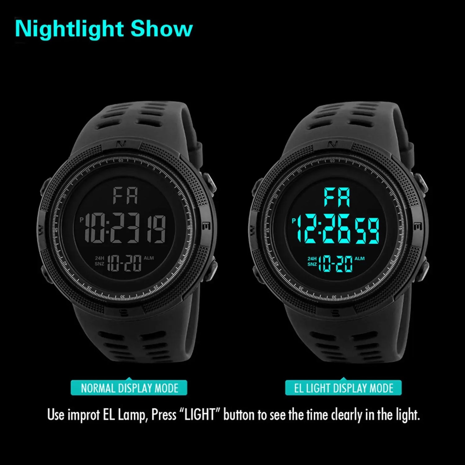 Digital Waterproof Casual Luminous sport watch - Inspirational Watches