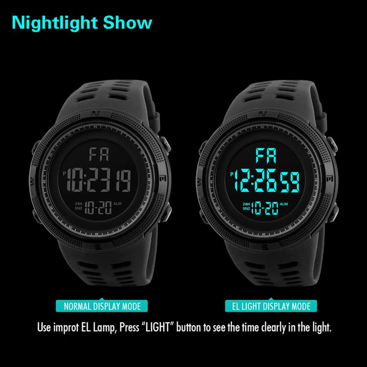 Digital Waterproof Casual Luminous sport watch - Inspirational Watches
