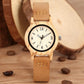Elegant Women’s Wooden Watch – Genuine Leather Strap & Luxury Quartz Timepiece - Inspirational Watches