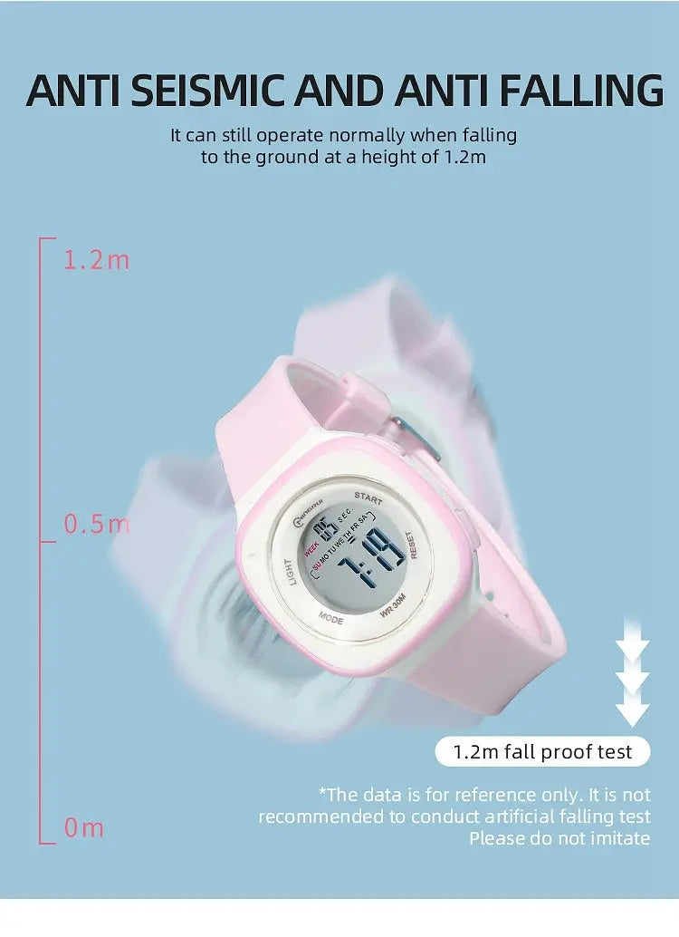 30M Waterproof Digital  Kids Watch Inspirational Watches