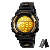 LED light Display Digital Alarm Clock 5Bar Waterproof Kids Sports Watch Inspirational Watches