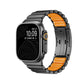 Titanium and Silicone Apple Watch Strap
