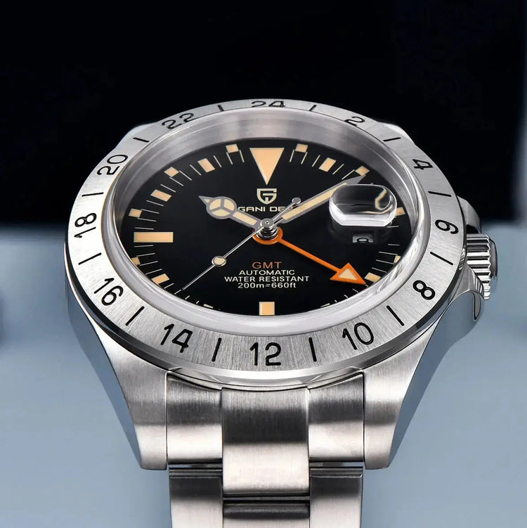 Luxury Automatic Mechanical Wristwatch Stainless Steel Retro 42mm Sapphire Waterproof - Inspirational Watches