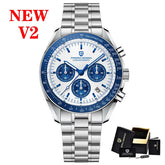 Luxury Business Mens Watches Chronograph AR Sapphire Mirror Waterproof - Inspirational Watches