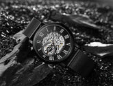 Mechanical Hand Wind Watch for Men Top Brand Luxury Fashion Skeleton Mesh Strap Wristwatch Male Clock Montre Homme Drop Shipping Inspirational Watches