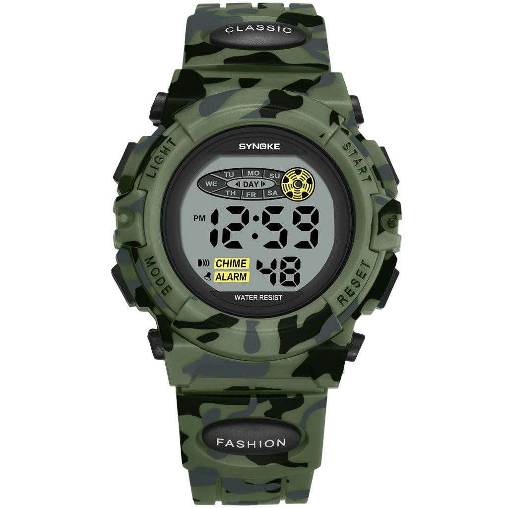 50M Waterproof Luminous LED Digital for Kids Watch Inspirational Watches