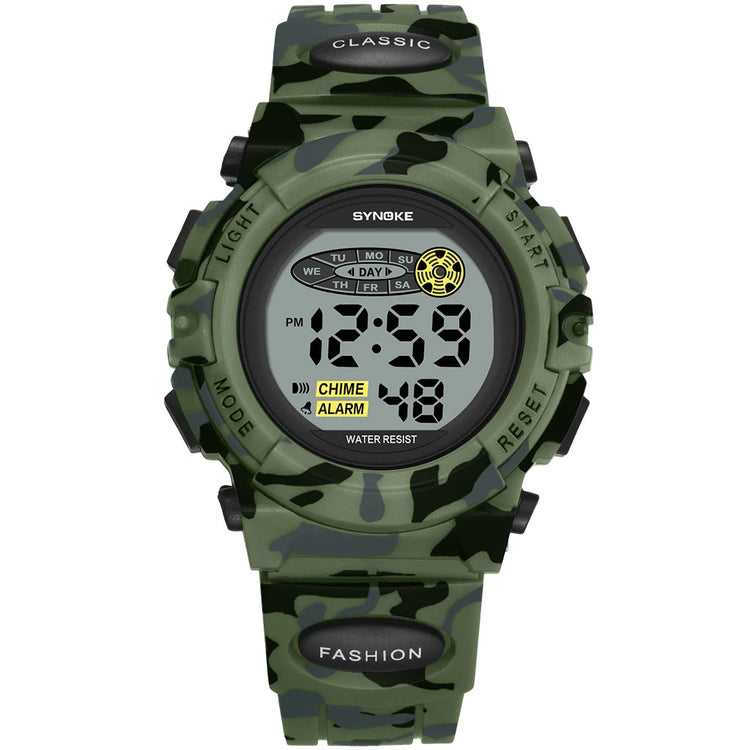 50M Waterproof Luminous LED Digital for Kids Watch Inspirational Watches