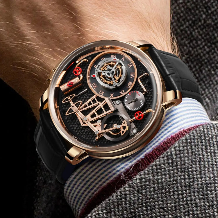 Button Oil Pump Swiss Quartz 762 Movement Sapphire - Inspirational Watches